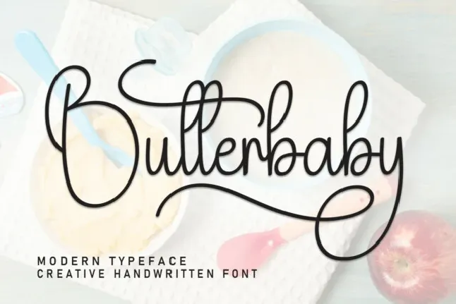 Butterbaby Script font