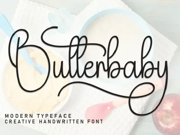 Butterbaby Script font