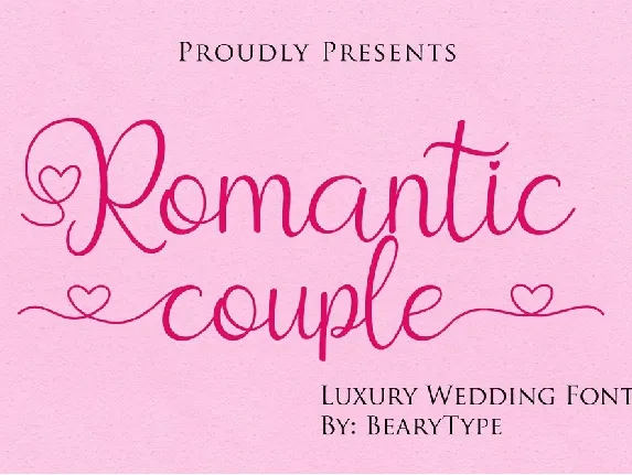 Romantic Couple font