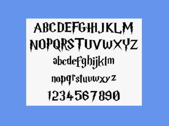 Harry P font