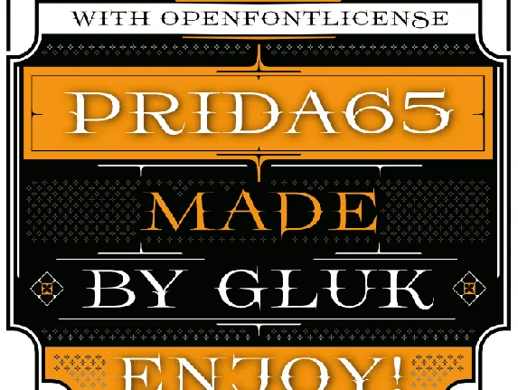 Prida65 font