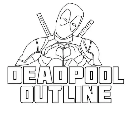 Deadpool Outline font