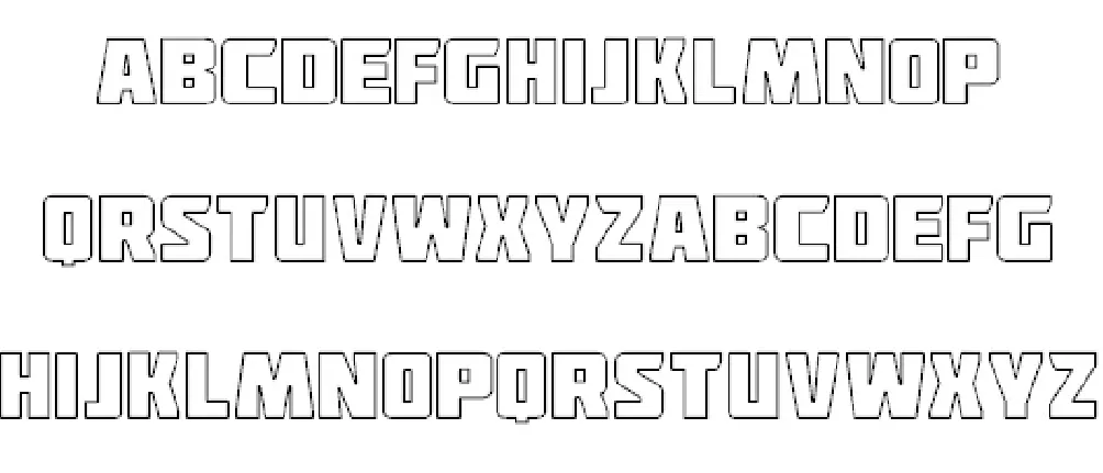 Deadpool Outline font