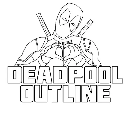 Deadpool Outline font