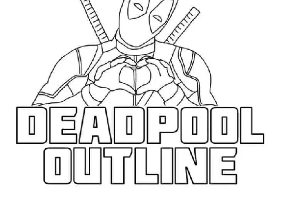 Deadpool Outline font