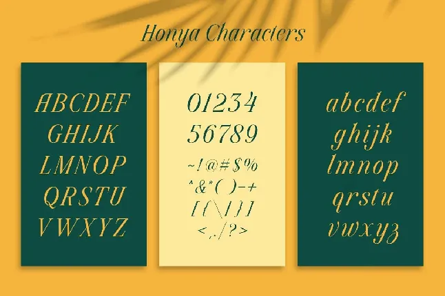 Honya font