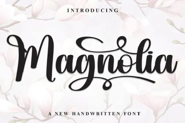 Magnolia Calligraphy font