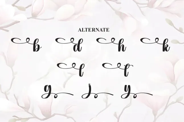 Magnolia Calligraphy font