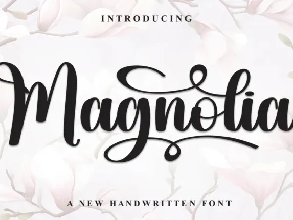 Magnolia Calligraphy font