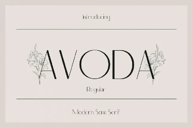 Avoda font