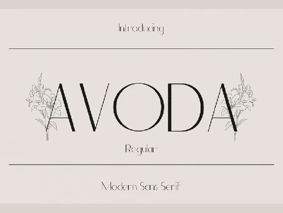 Avoda font