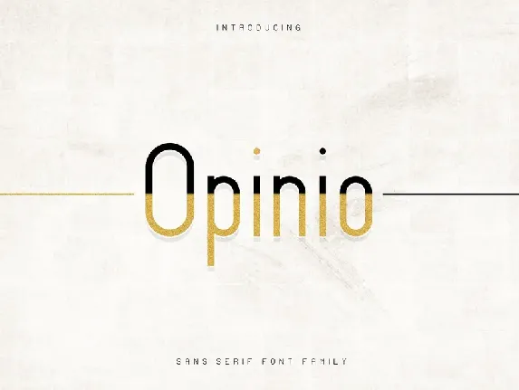 Opinio font