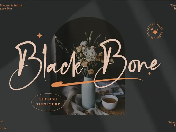 Black Bone Script font