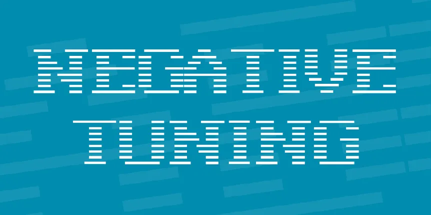 Negative Tuning font