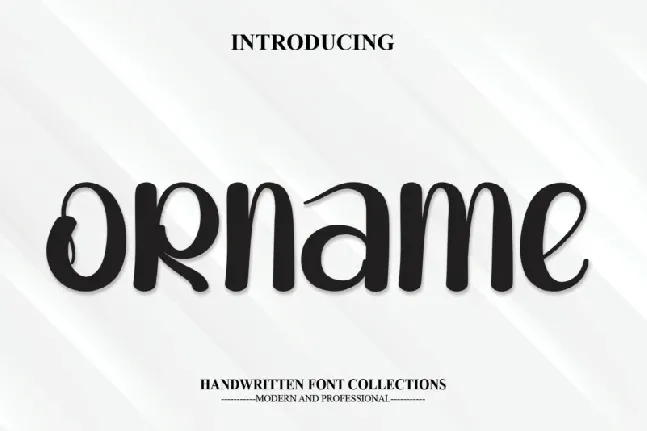 Orname Display font