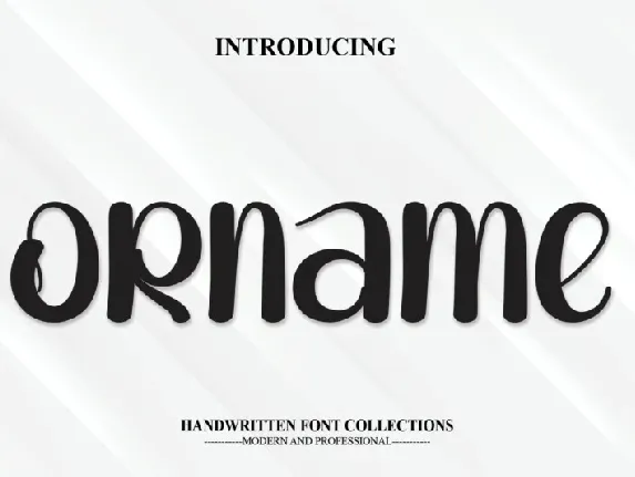 Orname Display font