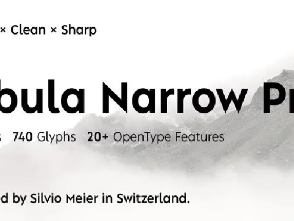 Albula Narrow Pro Family font