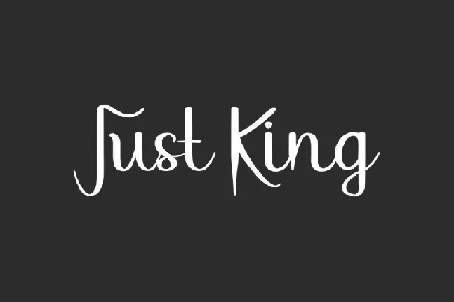 Just King font