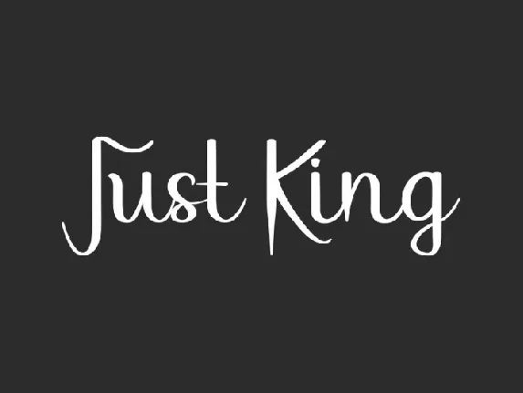 Just King font