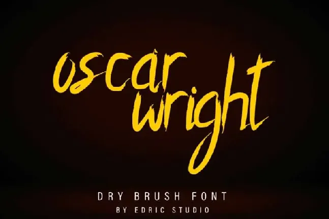 Oscar Wright Rough font