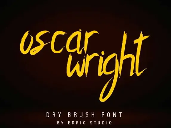 Oscar Wright Rough font