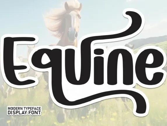 Equine Brush font