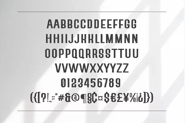 Greedy font