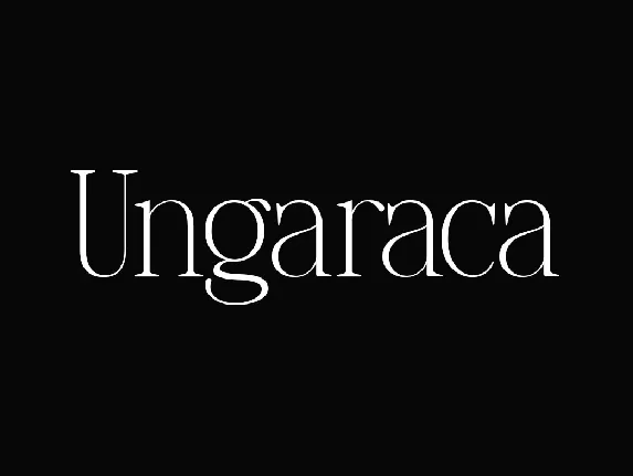 Ungaraca font