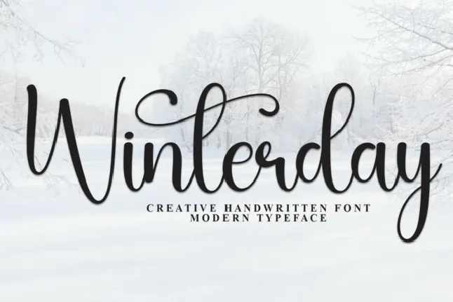 Winterday Script font