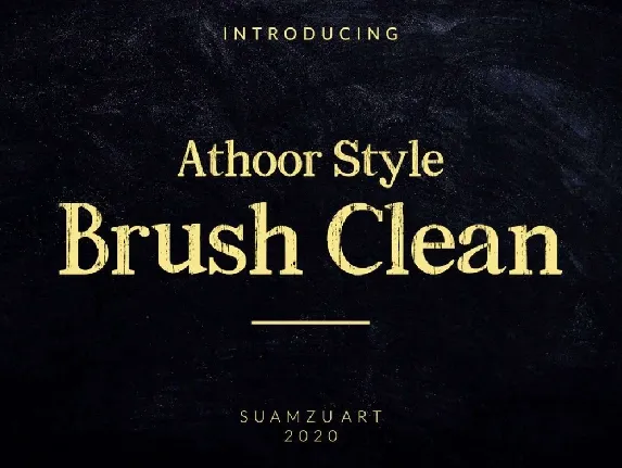 Athoor Style Brush Clean font