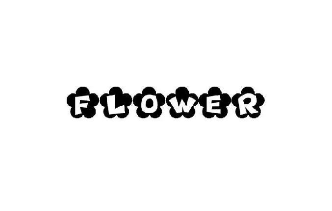 Flower font