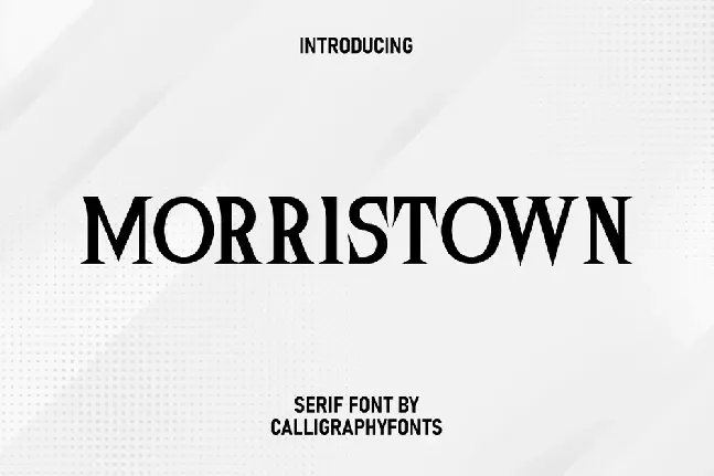 Morristown Demo font