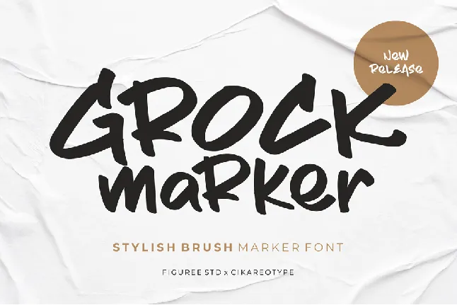 Grock Marker font