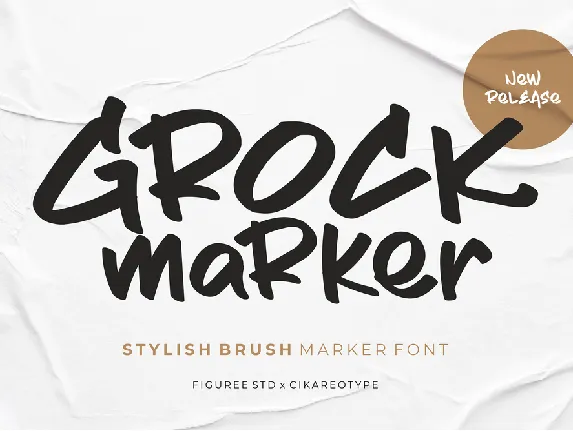 Grock Marker font