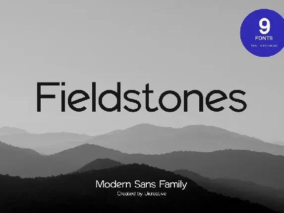 Fieldstones font