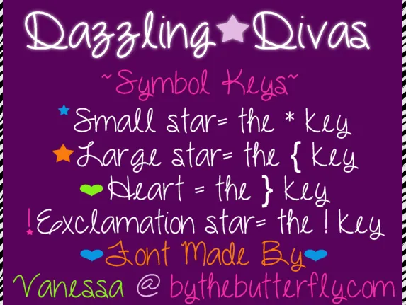 Dazzling Divas font