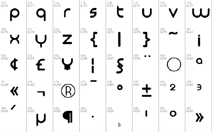 Monoglyceride font