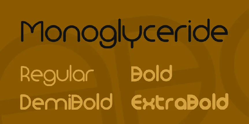 Monoglyceride font