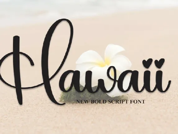 Hawaii Script font