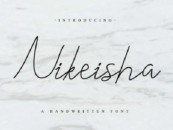 Nikeisha font