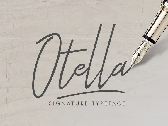 Otella Signature Free font