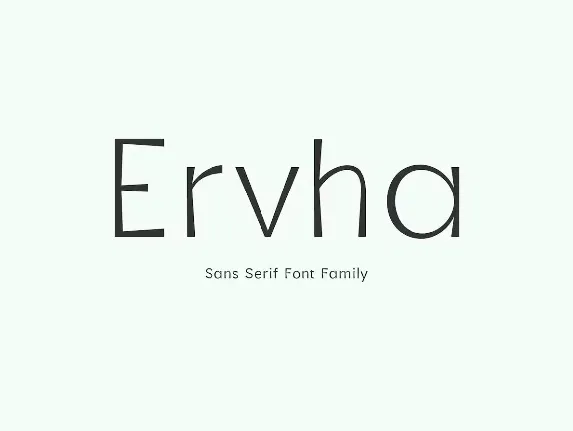 Ervha Family font