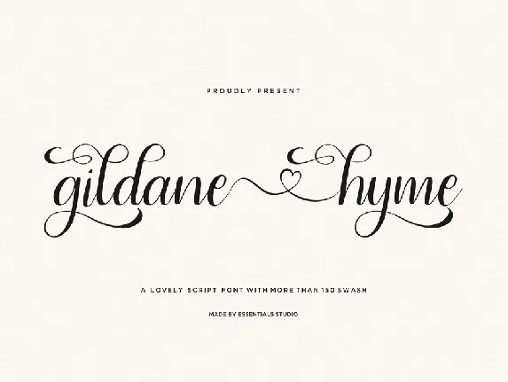 gildane hyme font