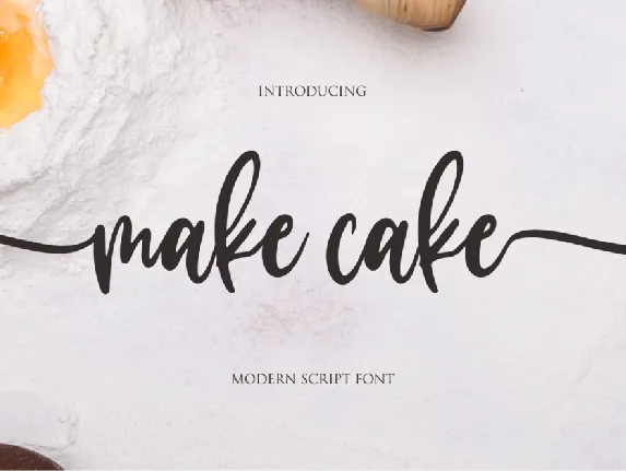 make cake font