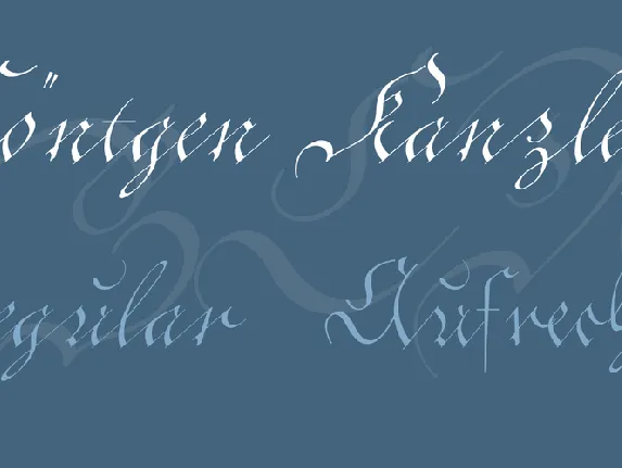 CÃ¶ntgen Kanzley font