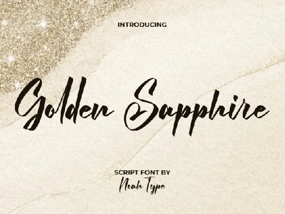 Golden Sapphire font