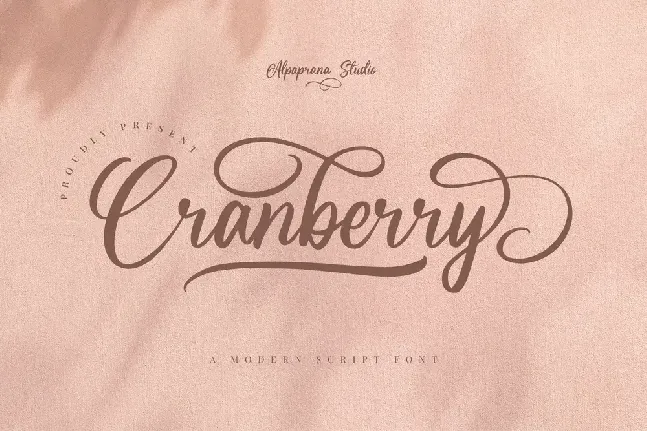 Cranberry font