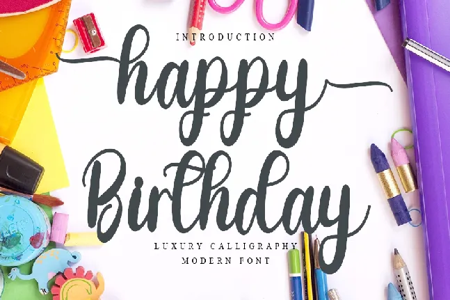 Happy Birthday font