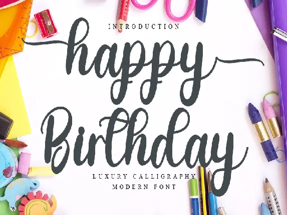 Happy Birthday font