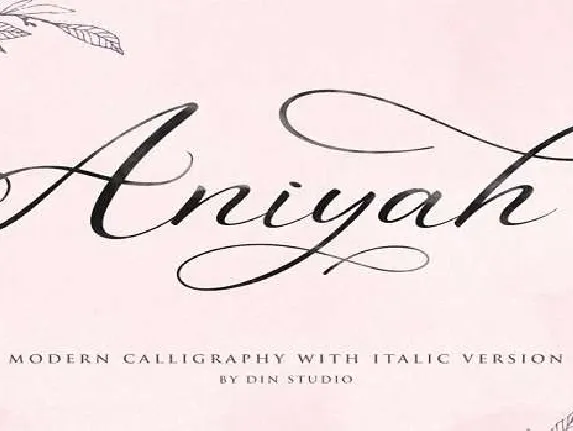 Aniyah font